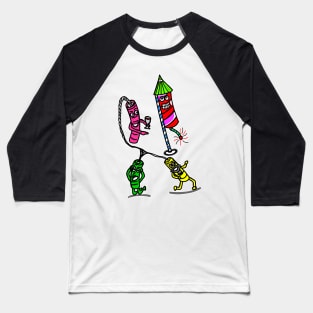 Fireworks Baseball T-Shirt